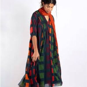 Dolma Colorful Checkered Dress